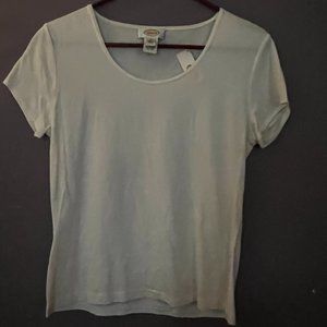 Talbots NEW Creme Short Sleeve Top